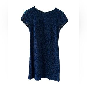 Club Monaco Blue Lace Mini Dress Size 0